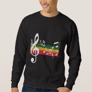 Esthetische reggae-geïnspireerde muzieknoten, Jama Trui