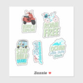 Esthetische reis Sticker (Vel)