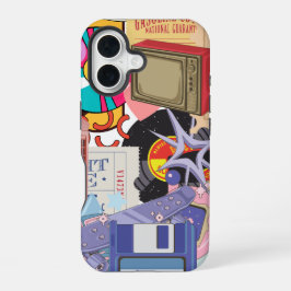 Esthetische Retro  Cool Y2 K/90's iPhone 16 Hoesje