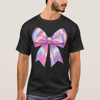 Esthetische Roze Lint Bow Y2K T-shirt