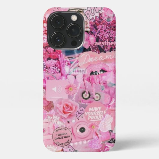 Esthetische roze meisjeshoes iPhone hoesje (Achterkant)