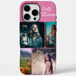 Esthetische roze zelfliefde foto collage telefoonh iPhone 16 pro max hoesje