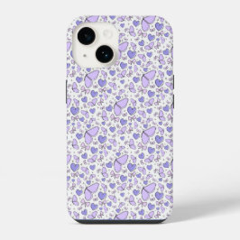 Esthetische Schattigee Violet Butterfly iPhone 14 Hoesje