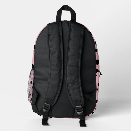 Esthetische smaragdgroene roze kleur - Initiaal na Bedrukte Rugzak (Achterkant)