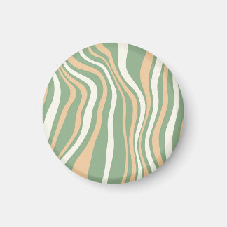 Esthetische spiraal groene verf knop kunst magneet