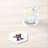 Esthetische Turtle Disco T-shirt Kartonnen Onderzetters (Insitu)