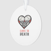 Esthetische Valentijnen tot de dood ons scheidt Ornament (voorkant)