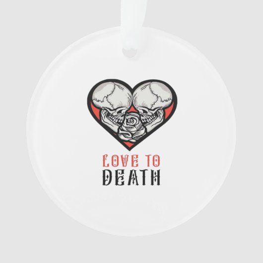 Esthetische Valentijnen tot de dood ons scheidt Ornament (voorkant)