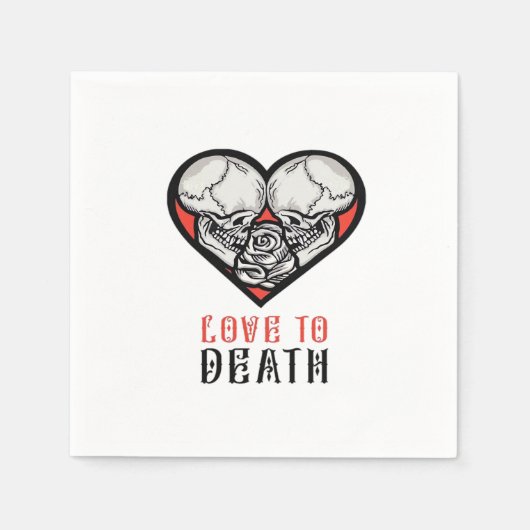 Esthetische Valentijnen tot de dood ons scheidt Servet (Voorkant)