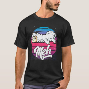 Esthetische Vaporwave Japanse Otaku Meme Meh Alpac T-shirt