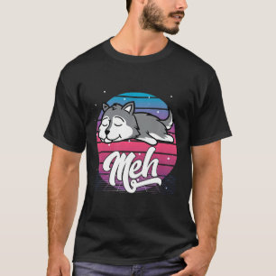 Esthetische Vaporwave Japanse Otaku Meme Meh Siber T-shirt