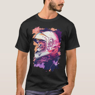 Esthetische Vaporwave Ruimte Kat 80s 90s Astronaut T-shirt