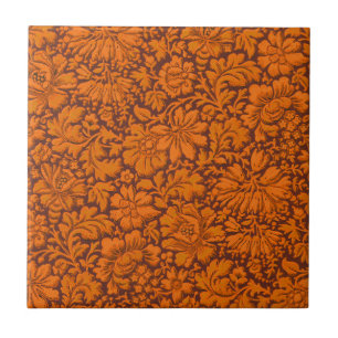 Esthetische Vintage overal bloemenprint Tegeltje