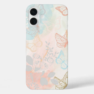 Esthetische vlinders iPhone 16 plus hoesje