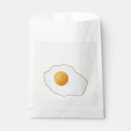 Esthetische Waterverf Gebakken Ei Minimalistische  Bedankzakje