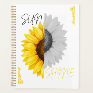 Esthetische Zonneschijn Zonnebloem Spiraal Noteboo Planner