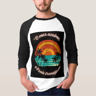 Estilo praia dia e noite t-shirt