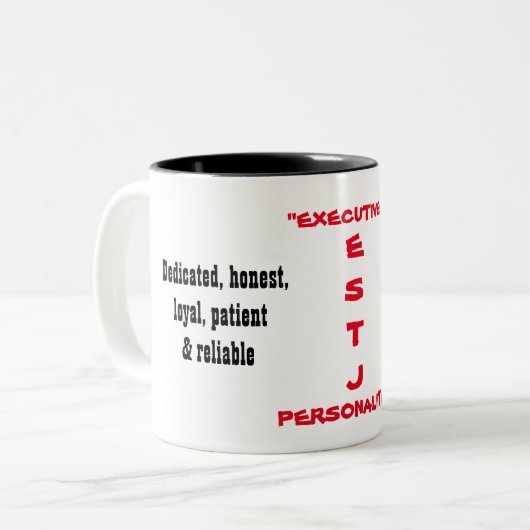 ESTJ Persoonlijke Mok (Voorkant links)