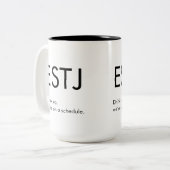 ESTJ Sur un programme Mug Gift (Devant gauche)