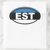 Estland - EST - Europees Ovale Sticker (Tas)