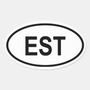 Estland "EST" Ovale Sticker