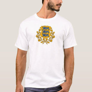 Estland land wapen wapenschild embleem vlag t-shirt