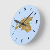 Estland Map Clock Ronde Klok (Hoek)