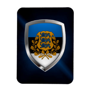 Estland Metallic Emblem Magneet
