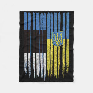 Estland Oekraine Ests Oekraïens Vlag Fleece Deken