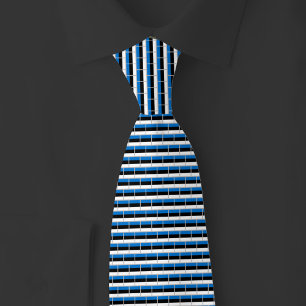 Estland Vlag Baksteenpatroon Stropdas
