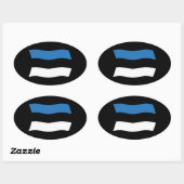Estland Vlag Sticker (Vel)