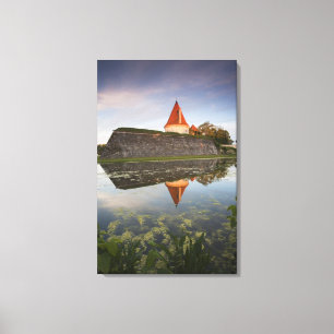 Estland, Westerne Estland, Saaremaa Canvas Afdruk