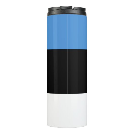 Estlandse vlag voor patriottisch reizen thermosbeker (Achterkant)