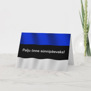 Estonia Birthday Card Kaart