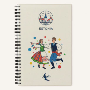 Estonia Erfgoed & Tallinn Oude Stad Fotoarchief Notitieboek