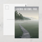 Estonia Lahemaa National Park Travel Briefkaart (Voorkant / Achterkant)