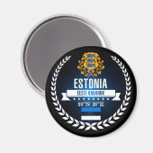 Estonia Magneet (Voorkant / Achterkant)