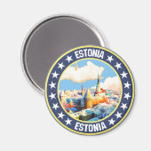 Estonia Magneet (Voorkant / Achterkant)