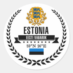 Estonia Ronde Sticker