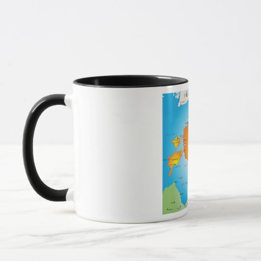 Estonie Carte Mug (Gauche)