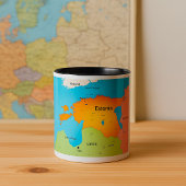 Estonie Carte Mug