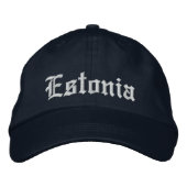 Estonie Casquette de Personnaliser (Devant)