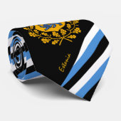 Estonie Stripes Cravate affaires Estonien Drapeau  (Roulé)