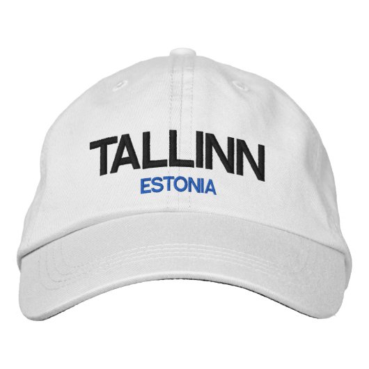 Estonie Tallinn Casquette ajustable personnalisé (Devant)