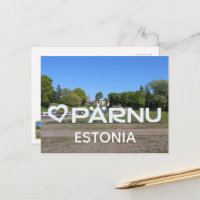 Estonie Ville de Pärnu Carte postale !