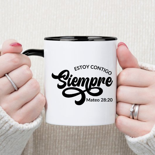 Estoy Contigo Siempre Espagne Christian Coffee Mug