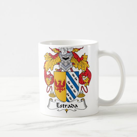 Estrada Family Crest Koffiemok (Rechts)