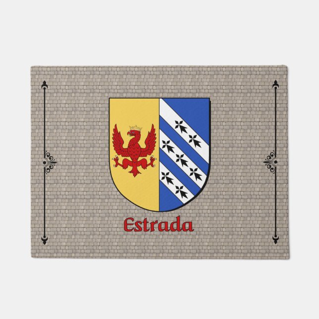Estrada Historisch Schild op Cobblestone Deurmat (Voorkant)