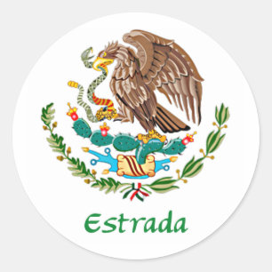 Estrada Mexicaanse Adelaar Ronde Sticker
