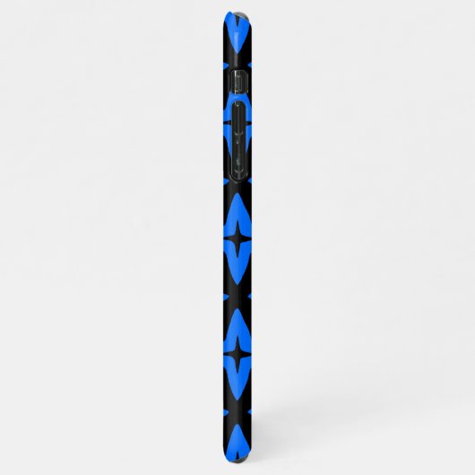 estrelas azuis em fundo escuro iPhone hoesje (Linkerkant)